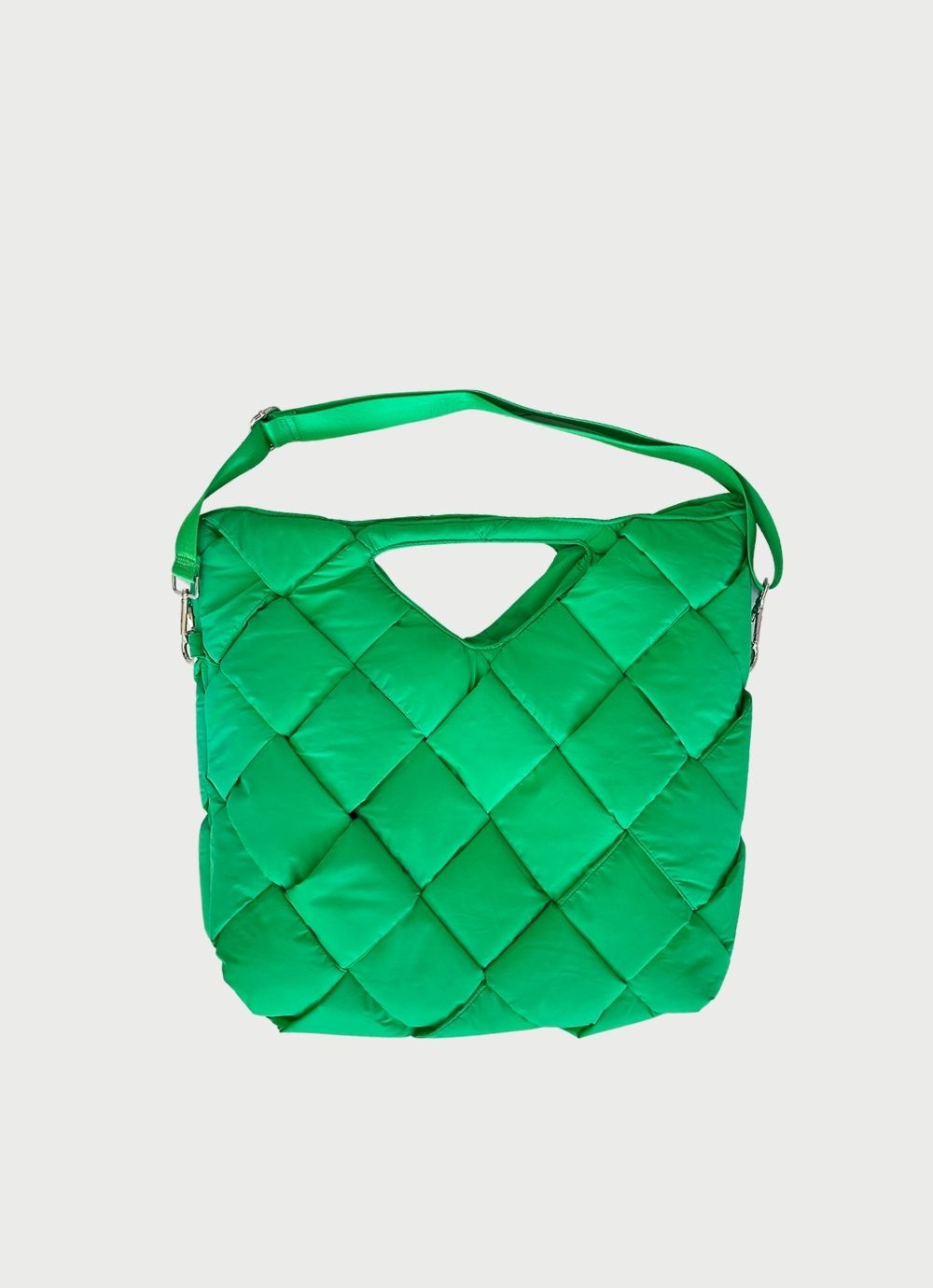 Padded 2-Way Fluffy Woven Bag