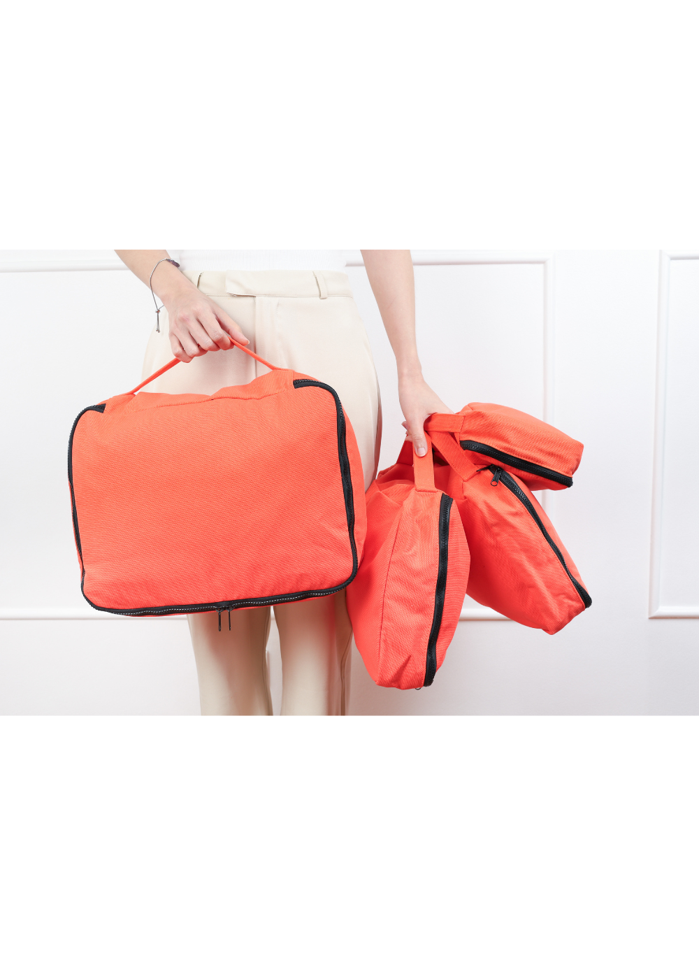 Packing Cubes Plain Canvas (Set of 4)