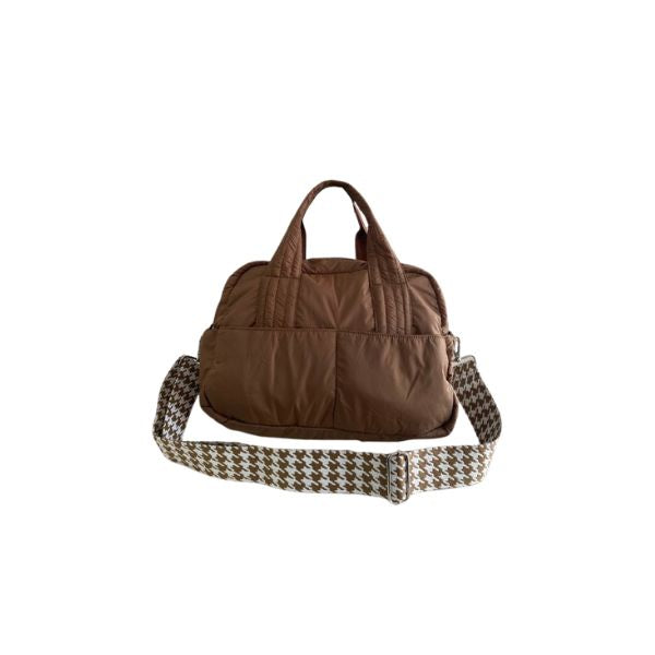 Fluffy Duffle Bag with Strap (Small)