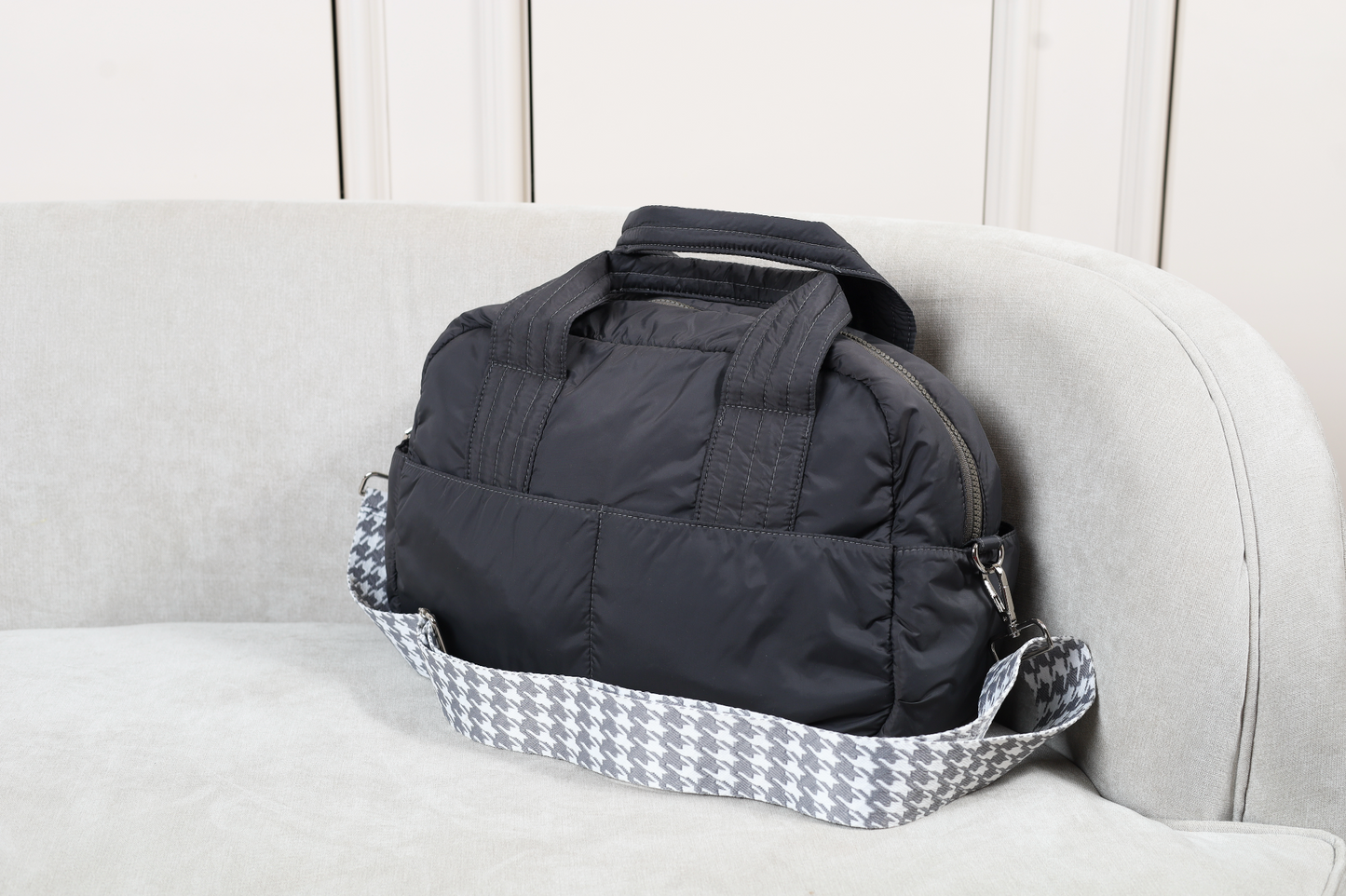 Fluffy Duffle Bag with Strap (Small)