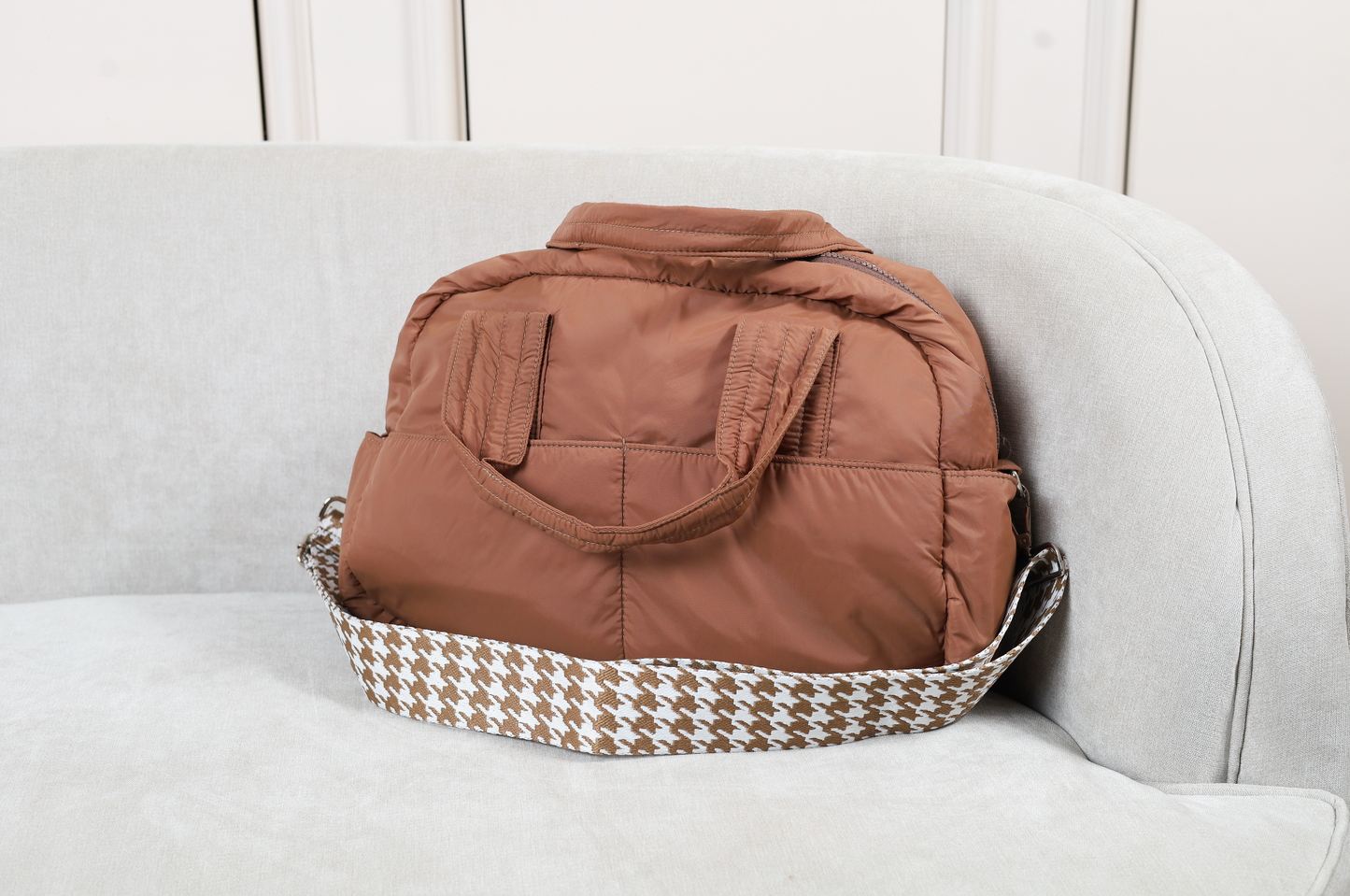 Fluffy Duffle Bag with Strap (Small)