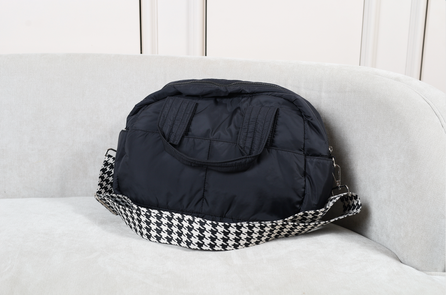 Fluffy Duffle Bag with Strap (Small)