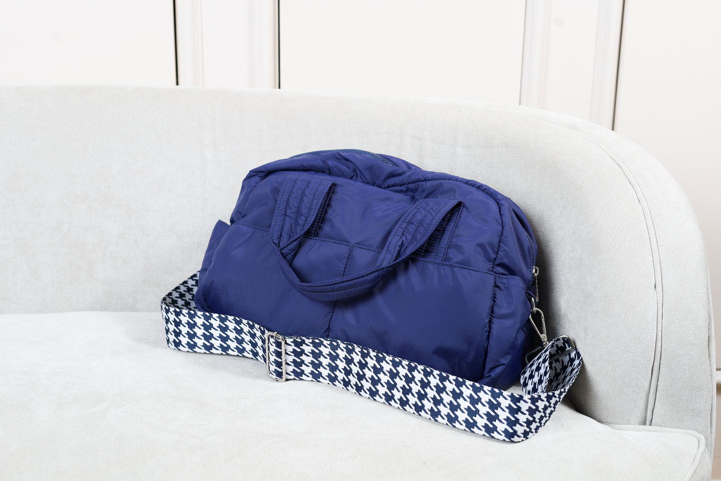 Fluffy Duffle Bag with Strap (Small)