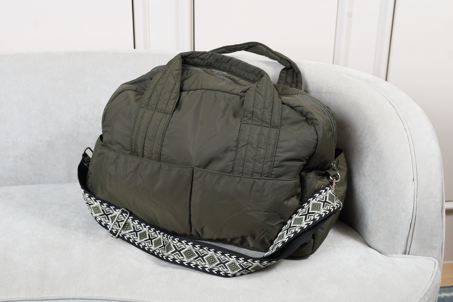 Fluffy Duffle Bag with Strap (Big)