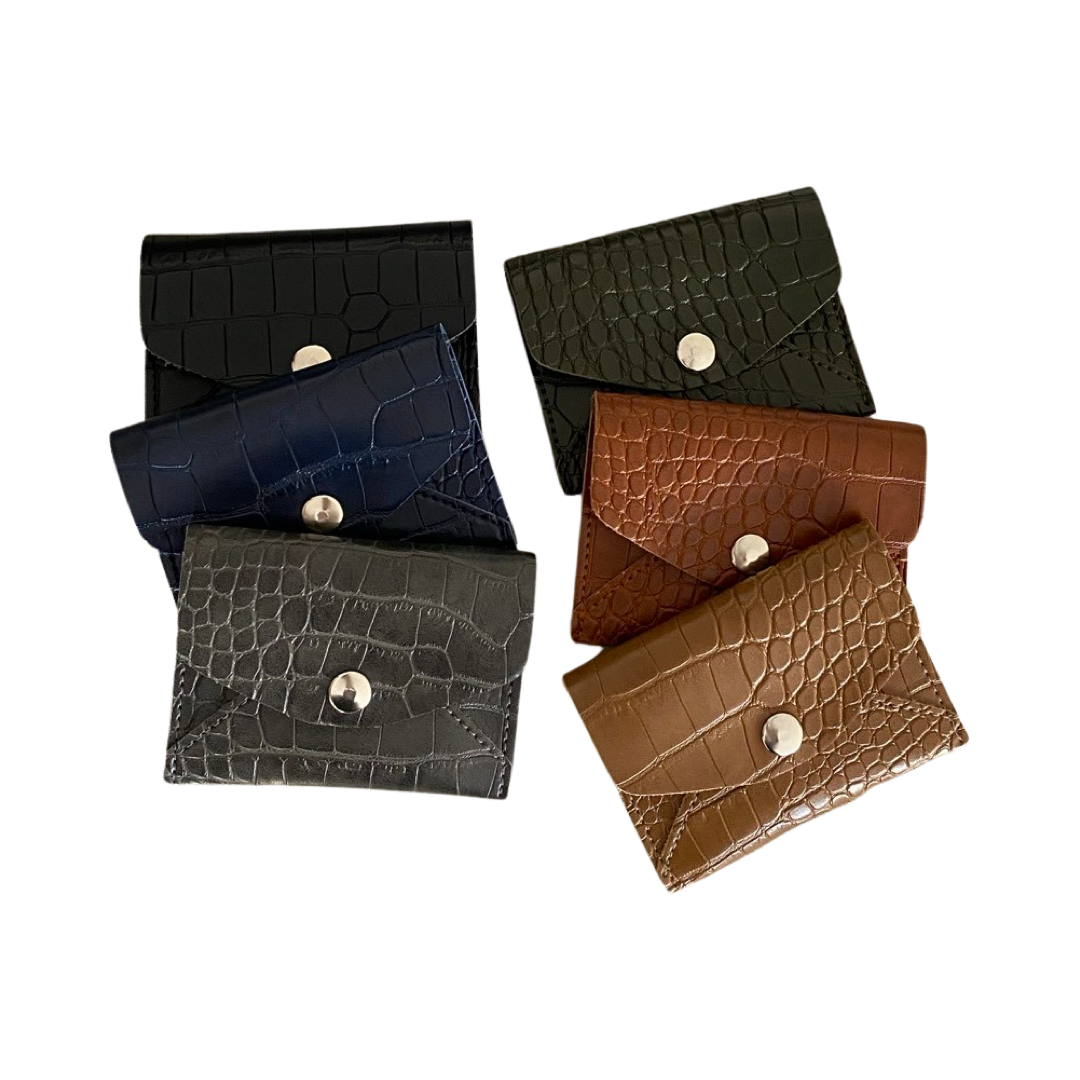 Envelope Coin Purse (Croc)