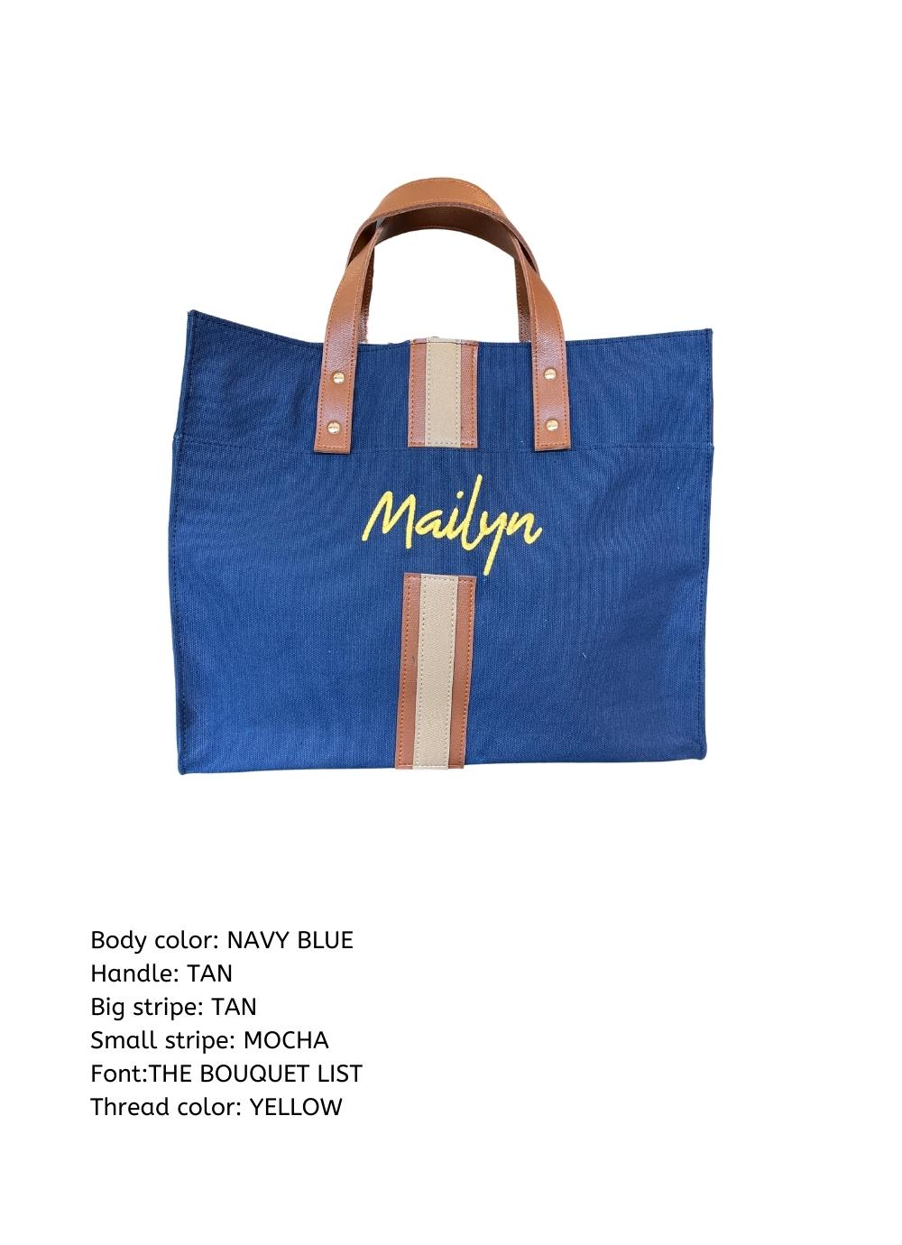 Customize Briony Canvass Tote Bag