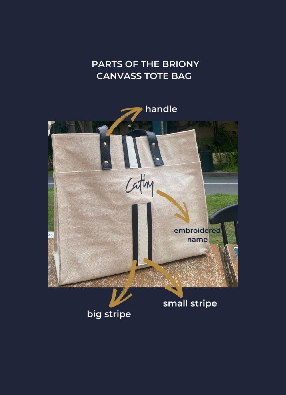 Customize Briony Canvass Tote Bag