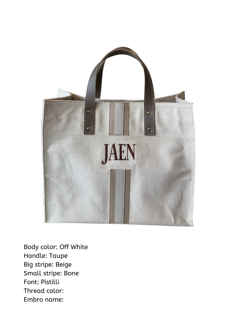 Customize Briony Canvass Tote Bag