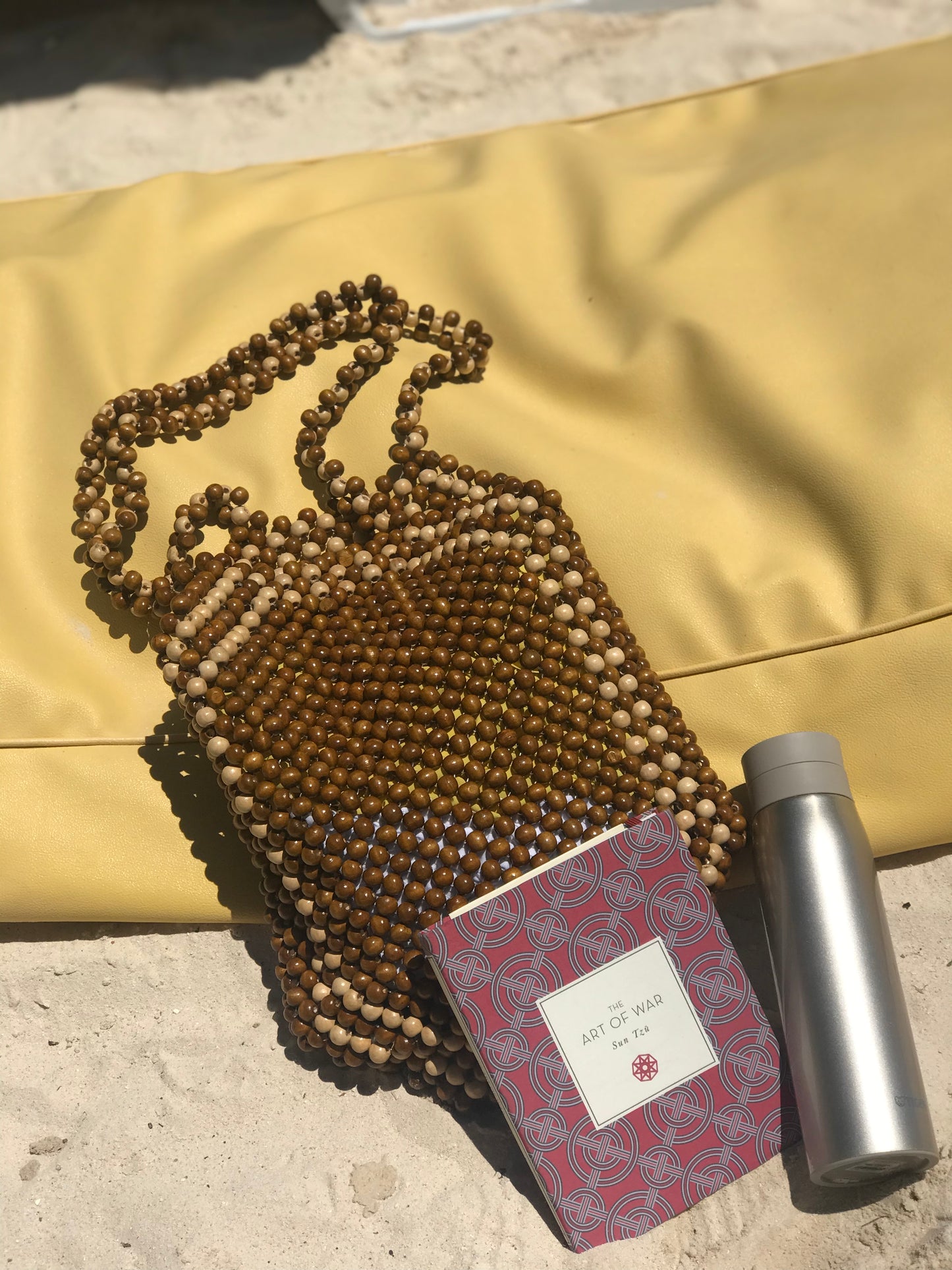 Wooden Bead Tote Bag