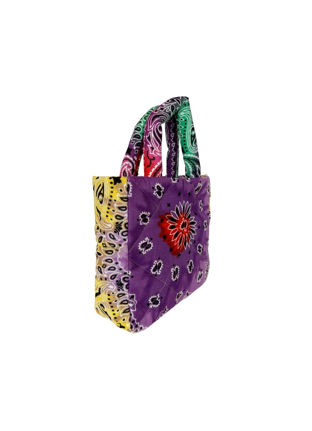 Puffer Mini Multicolor Bandana Handbag